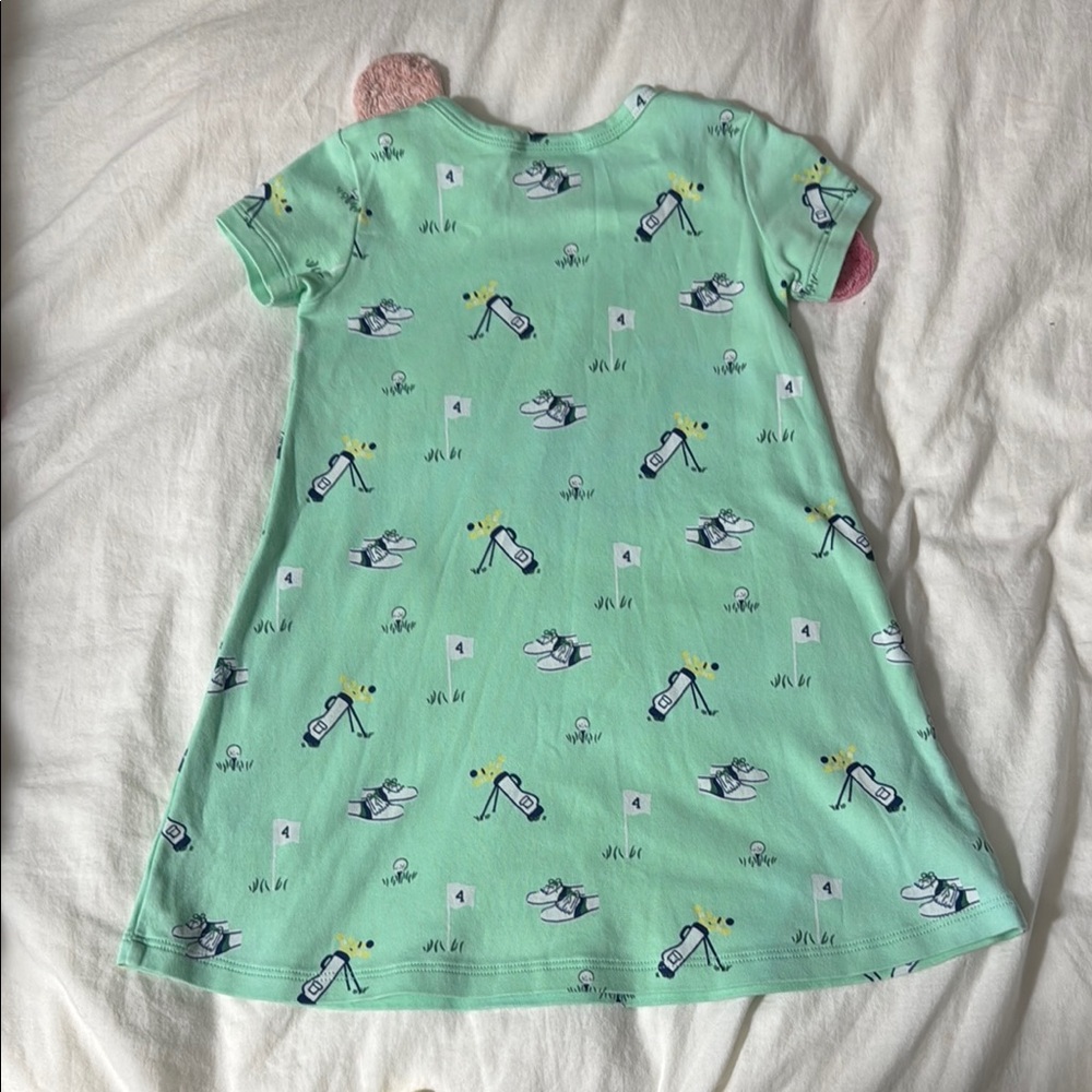 TBBC Mint Green Golf Print Dress size 4 - Picture 4 of 4